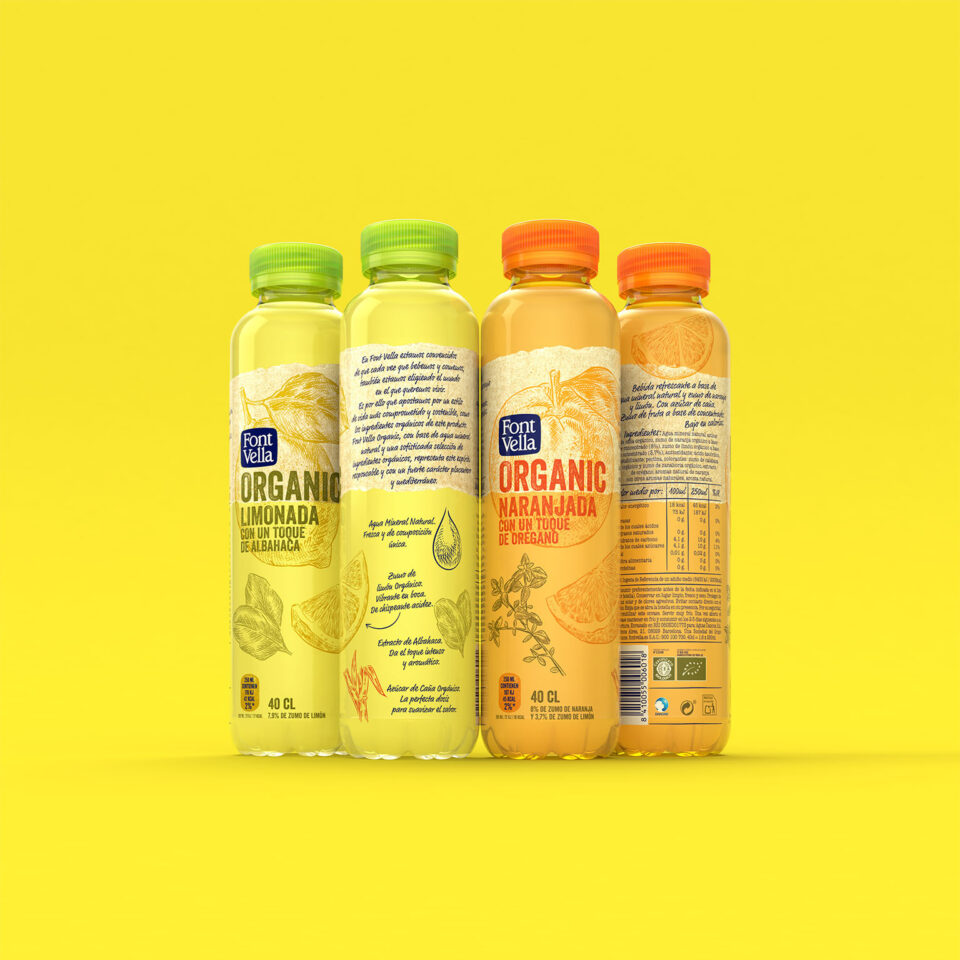 Font Vella Organic Limonada Naranjada 40 cl